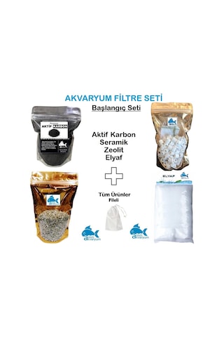 Sump Ve Dış Filtre Malzeme Bakım Seti, Seramik, Elyaf, Karbon, Zeolit