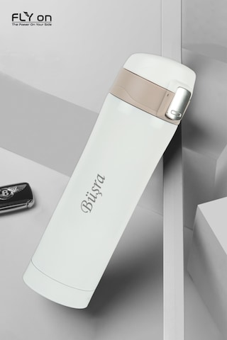 Kişiye Özel Kilitli Çift Katmanlı Çelik Termos Bardak 450 Ml Ter