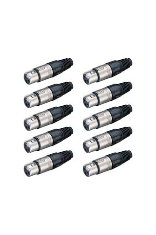 Losen La1005 Xlr 3-pin Dişi Connector 10'lu Paket