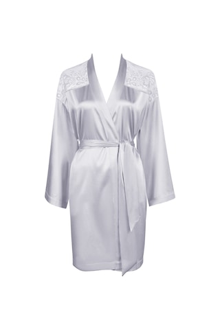 Aubade Midnight Whisper Kimono Zarif Seide Ve Dantel Detaylı Gri