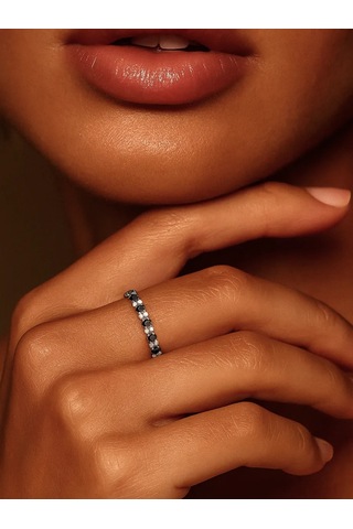 Lapshov Gümüş Yürüyüş Yolu Yüzüğü 358453568 Siyah