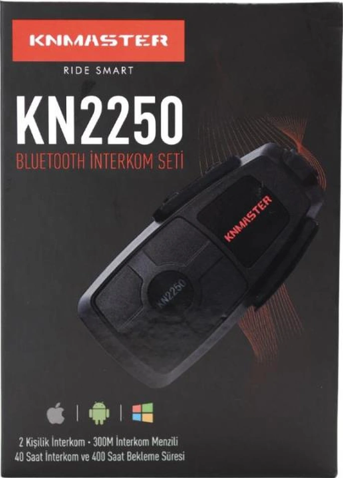 Knmaster Kn2250 Motosiklet Kask İnterkom Bluetooth Intercom Kulaklık Seti