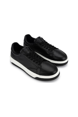 Tamer Tanca Erkek Hakiki Deri Siyah Sneakers & Spor Ayakkabı 1212 3522 Erk Ayk Y26 Sıyah Dr