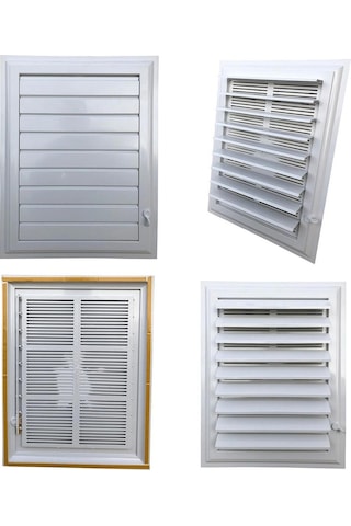 Menpaj Panjurlife Havalandırma Menfez Panjur 53x55cm Yapışkanlı Vidalı Pl5355