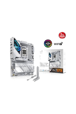 Asus Rog Strıx X870e-a Gamıng Wıfı7 Neo, 4xddr5, 4xm.2, Hdmı, Dp, Type-c, Pcıe 5.0, 2xwi-fi 7, Bluetooth V5.4, Am5 Soket Gamıng Anakart