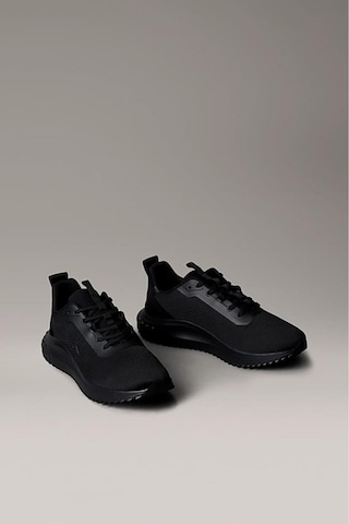 Calvin Klein Erkek Eva Tabanlı Koşu Tarzı Spor Ayakkabı - Siyah-10326 Triple Black