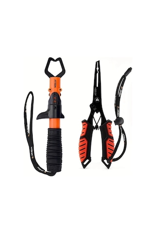 Elmpaly 2 Adet Dayanıklı Paslanmaz Çelik Orange Balıkçı Kerpeteni Balık Kontrolü Ve Açık Hava Balıkçılığı İçin Temel Araç