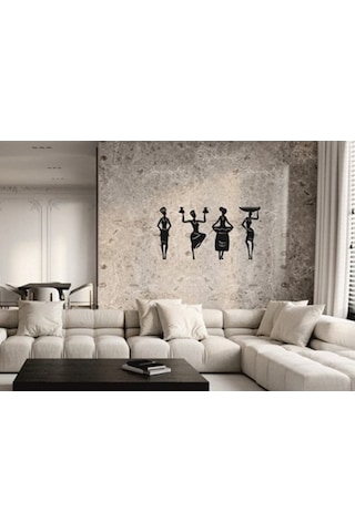 Afrikalı Kadınlar Ahşap Duvar Dekor-Duvar Süsü