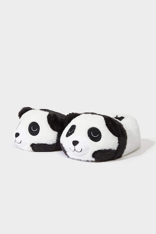 Defacto Kadın Panda Temalı Düz Taban Panduf C8509ax25wnwt55 Beyaz-wt55