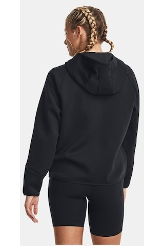 Under Armour Kadın UA Unstoppable Fleece Tam Boy Fermuarlı 1379842-001 Siyah