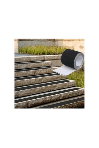 Merdiven Ve Zemin Kaydırmaz Kaymaz Bant 10 Cm X 5metre Siyah Bant Marketim