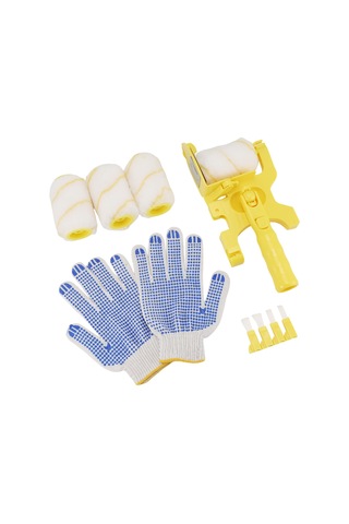 Xurunkeji 11 Adet Boya Rulosu Fırça Seti Çok Fonksiyonlu Elde Taşınabilir Temiz Kesim Boya Kenar Rulosu Fırçası Taşınabilir Ev Geliştirme Aracı