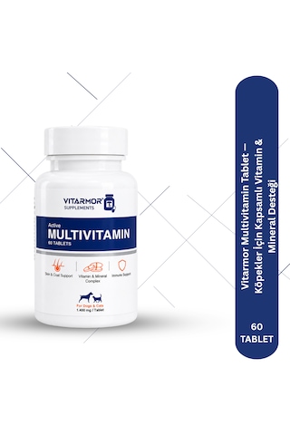 Vitarmor Multivitamin Tablet Köpekler İçin Kapsamlı Vitamin & Mineral Desteği