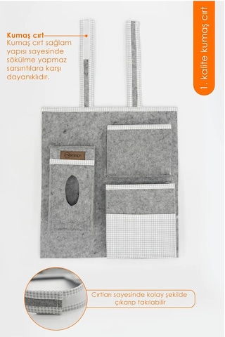 Mor Design Araç İçi Organizeri - Gri