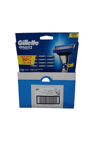 Gillette Mach 3 Turbo Yedek Bıçak 12'li