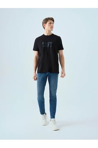 Loft Regular Fit Siyah Erkek T-shirt Lf2038460 Siyah