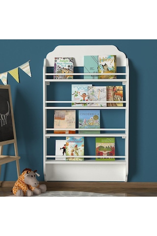 Dekorister Exclusive Montessori Kitaplık Beyaz