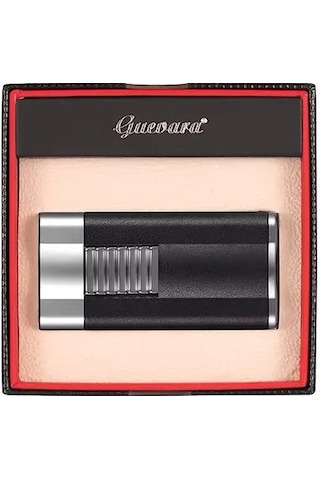 Gunmetal-gümüş Perde Alev Metal Puro Çakmağı - Tr7160