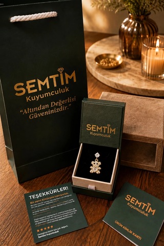 Sertifikalı 316l Çelik Görünümlü Yıldız Figürlü Taş Detaylı Premium Altın Kaplama Kadın Yüzük