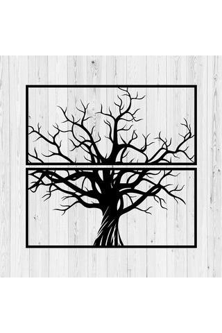 Metal Duvar Aksesuarı Yaşam Ağacı Metal Tablo