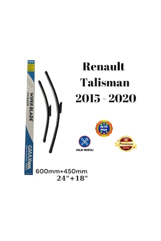 Renault Talisman 2015 2016 2017 2018 2019 2020 Uyumlu Ön Cam Silecek Süpürgesi Seti 600+450mm