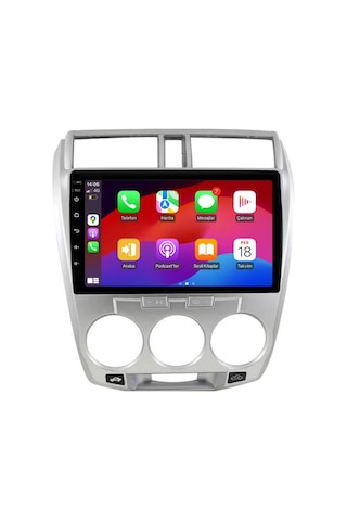 Honda City Android Multimedya Sistemi 4-64 Cadence R18 2008-2013 Ön Kayıt Kamera  9"