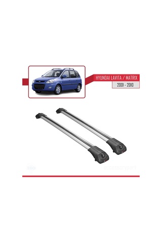 Hyundai Lavita / Matrix Fc 2001-2010 Arası İle Uyumlu Ace-1 Ara Atkı Tavan Barı Gri