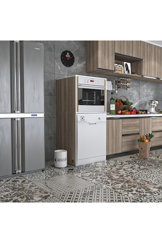 Kenzlife Ankastre Fırın&bulaşık Makinesi Dolabı Botan Crd 150 70 60 Çamaşır Makinesi