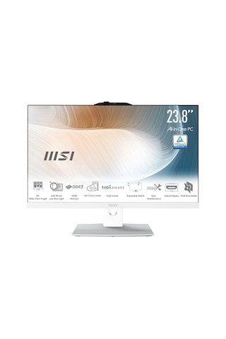 MSI MODERN AM242P 1M-2089XEU Core 5-120U 16 GB 512 GB SSD 23.8" Free Dos AIO Masaüstü Bilgisayar