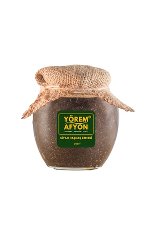 Yörem Afyon Meşhur Afyonkarahisar Taş Değirmende Öğütülmüş Cam Siyah Haşhaş Ezmesi 350gr.