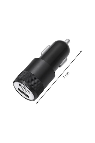 Tüm Araçlara Uyumlu Çift Usb Girişli Çakmaklık Şarj Cihazı