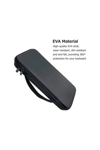 Pazly Kablosuz Bt Klavye Kılıfı, Aşınma Ve Darbe Dayanıklı, Logitech Mx Keys Mini Uyumlu Saklama Çantası Siyah