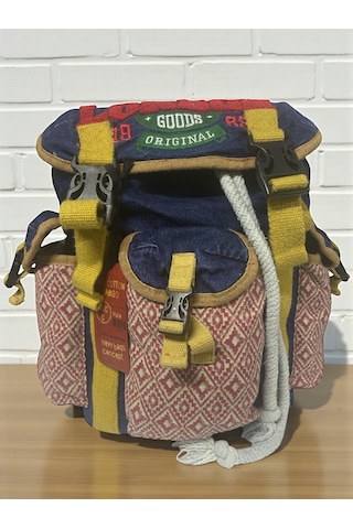 Kaliteli Tek Gözlü Vintage Disayn Unisex Sırt Günlük Okul Gezi Kamp Trekking Çantası Kc Ahtapot Bag Bej