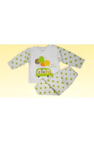 Love Minixx Bebek Kız -erkek % Pamuklu Pijama Takımı 3- 6 Yaş
