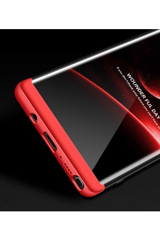 Galaxy Note 8 Kılıf Zore Ays Kapak Kırmızı