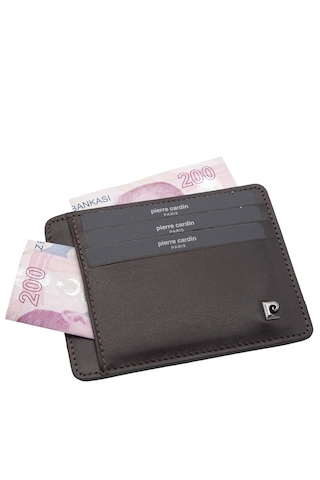 Pierre Cardin Kahve Analin Unisex Deri Kartlık 0422d06 Kahve-analin