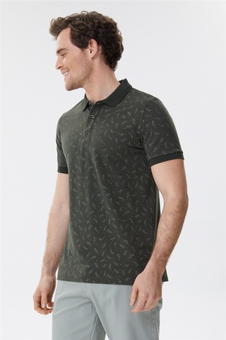 Lee Cooper Bernard Erkek Polo Yaka T-Shirt Olive-14746 Yeşil