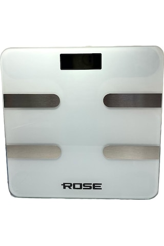 Rose Akıllı Yağ Ölçer Dijital Tartı - Beyaz
