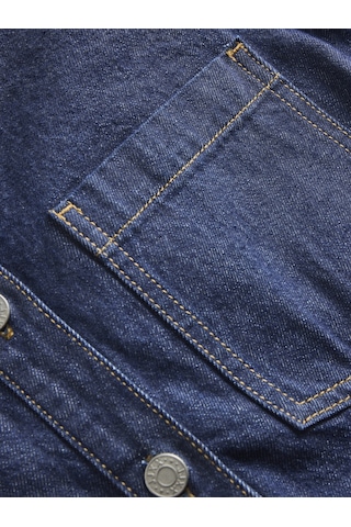 Jack & Jones Kadın Gömlek Yaka Denim Elbise - Mara - 12286777 Dark Blue Denim