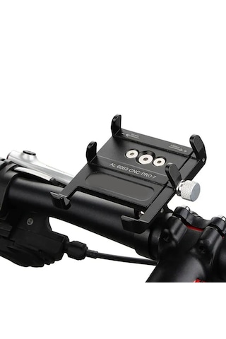 Bisiklet Motosiklet Scooter Gidon Metal Telefon Tutucu - P7 Fc982
