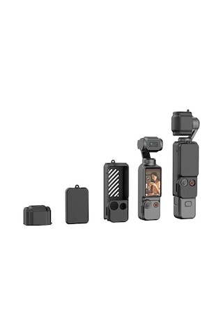 Dji Osmo Pocket 3 Uyumlu Silikon Kılıf Koruma Kılıfı Soft Case 3 Parça