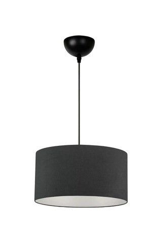 Dekoratif Mini Tekli Kumaş Sarkıt Hol Mutfak Çalışma Odası Avize Antrasit Anrasit