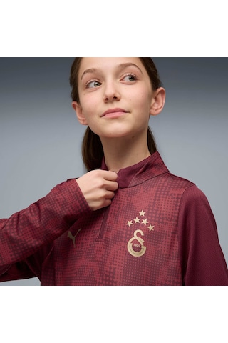 Puma Galatasaray Genç Antrenman Fermuarlı Üst 782888 03 Kırmızı