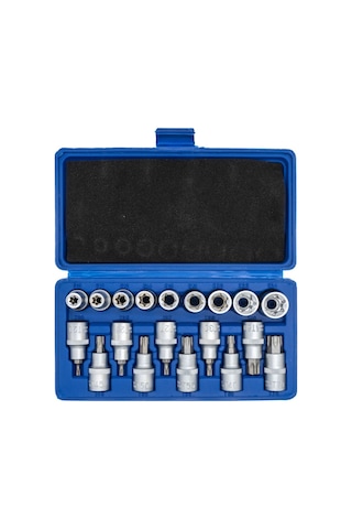 Tıtı 5440 1- 2'' İç  Dış Torx Lokma Anahtar Takımı 19 Parça