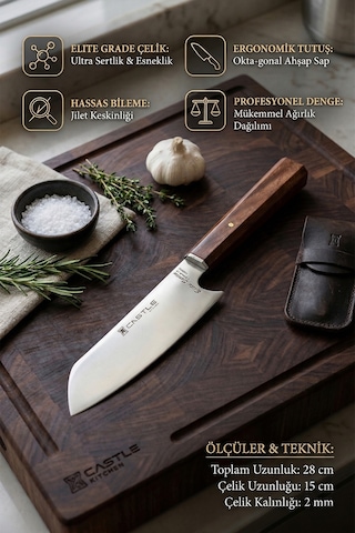 Elite Serisi Mutfak Bıçak Seti 2 Li Et Sebze Şef Bıçak Mft-1276