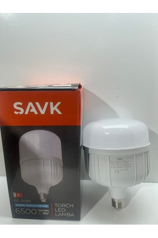 Şavk 60 W 6500k Beyaz Işık E27 Duylu Led Ampül Seçenekler