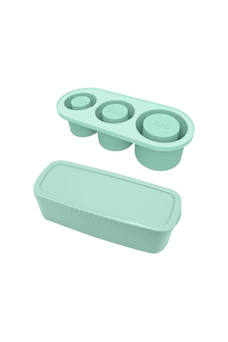 Reedark Silikon Buz Küp Kalıbı, 3 Adet Boş Silindir Şeklinde, 20-40oz Bardaklar İçin Uygun, Kapaklı, Yemeği Dereceli Malzeme, Yavaş Erime, Kolay Çıkarma - Mavi Çok Renkli