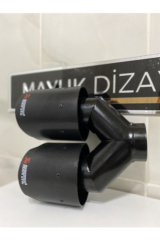 Akrapovic Karbon Egzoz Ucu Çift Çıkış 100mm Sağ --mayukdizayn--