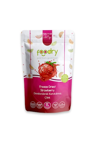 Dondurularak Kurutulmuş Çilek Freeze Dry Çilek 17g Katkısız Çıtır Meyve Atıştırmalığı 17 G Dondurularak Kurutulmuş Çilek Freeze Dry Çilek 17g Katkısız Çıtır Meyve Atıştırmalığı 17 G