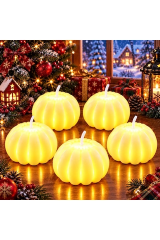 5 Adet Yüksek Kalite Led Işıklı Mum Işıklı Yılbaşı Mumu Işıklı Noel Mumu Yılbaşı Ağacı Süsleme Mumu Gün Işığı
